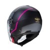 CABERG KASK JET RIVIERA V4X CZARNY MAT/FUKSJA/SZAR